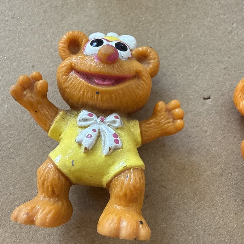 Vintage 1986+ Muppet Babies Figure Lot of 5 Kermit Gonzo Fozzie Disney - Picture 9 of 9
